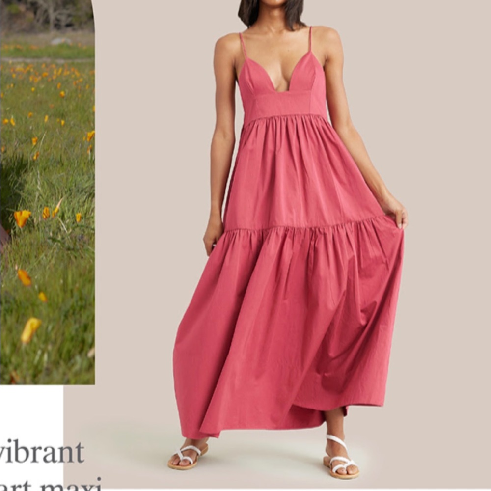 Modern Citizen Orchid Tiered Maxi Dress